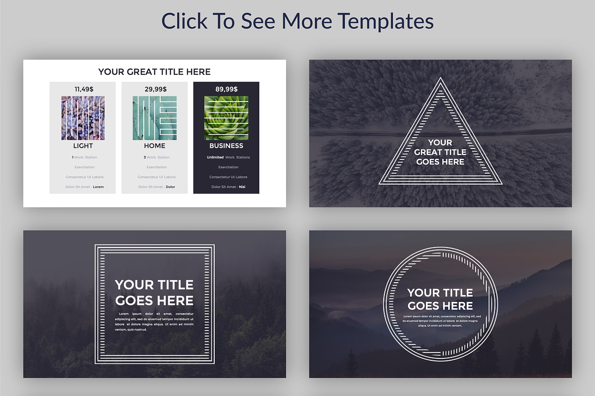 GEOMETRY.Minimal Powerpoint Template, a Presentation Template by Andrew Kras Design (Photo 4 of 7)