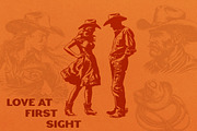 Western Cowboy and Cowgirl, an Illustration by Nocturnal Wolf (Thumbnail 7 of 16)