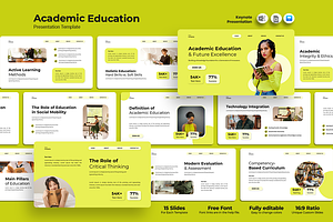 Academic Education - Keynote, a Presentation Template by QR Design Studio
