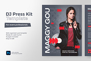 DJ Press Kit & Resume Template / EPK, a Resume Template by vinyljunkie (Thumbnail 1 of 5)