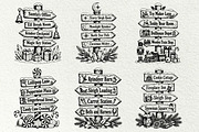Christmas Signpost SVG Bundle, a Seasonal Illustration by DENIDigitalArtSudio (Thumbnail 2 of 6)