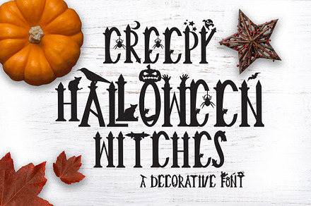 Creepy Halloween Font, a Serif Font by Graphic House Design P.C