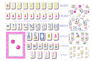 Mahjong Chinoiserie clipart, an Illustration by LABFcreations (Thumbnail 2 of 4)