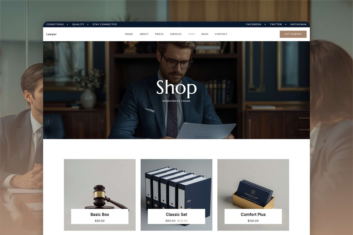 Law Firm WordPress Theme, a WordPress Template by Nicdark Themes (Photo 3 of 4)