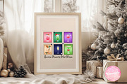 Santa Christmas Cocktail Stamps Png, an Illustration by CreationArt (Thumbnail 4 of 4)