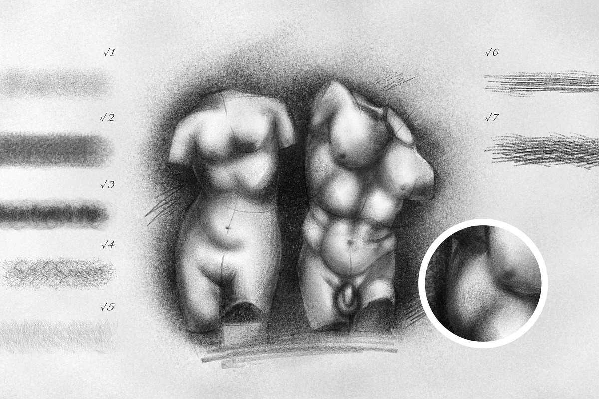 Pencil Photoshop Brushes, a Brush Add-On by pixelbuddha.net (Photo 2 of 10)