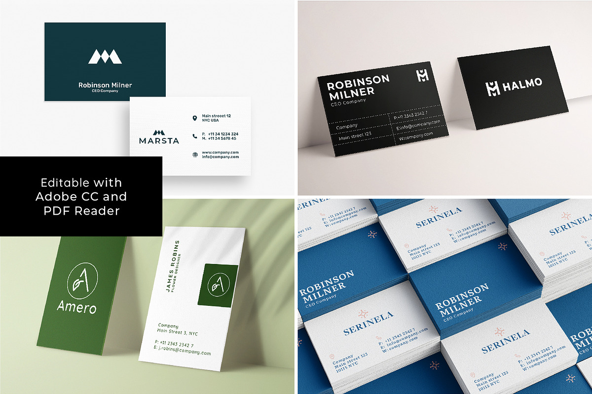 Business Card Bundle 20 Templates, a Business Card Template by Fabian_Design (Photo 2 of 6)