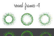 Green clover frames and borders, a Pattern Graphic by ekmelica (Thumbnail 7 of 11)