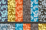 Vintage Floral Digital Paper, an Illustration by YenzArtHaut (Thumbnail 1 of 2)