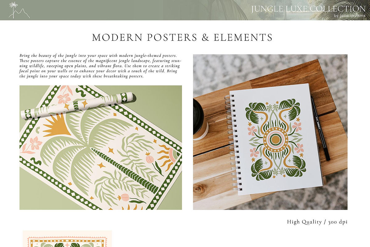 Jungle Luxe Watercolor Collection, an Object Graphic by Julia Dreams (Photo 10 of 12)