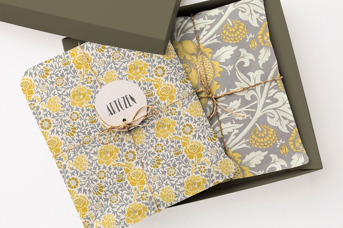 William Morris Ornament Pack 1, a Pattern Graphic by ARTOZEN DIGITAL (Photo 5 of 16)