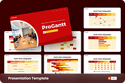 ProGantt - Gantt Chart PowerPoint, a Presentation Template by GraphauseProject (Thumbnail 1 of 6)