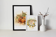 Pumpkin harvest - autumn clipart, an Illustration by Vasmila (Thumbnail 14 of 15)