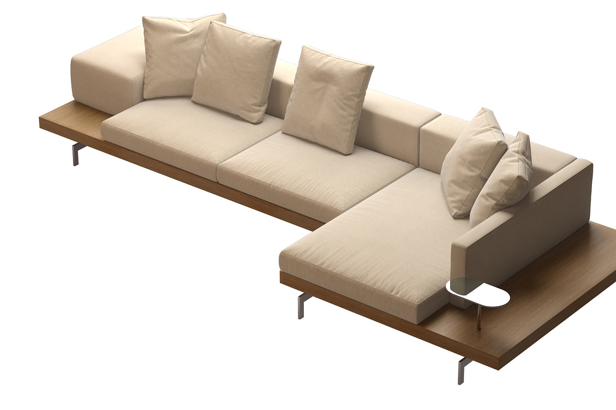 Dock Sofa by B&B Italia, a Furniture 3D Model by NOMODOL (Photo 3 of 10)