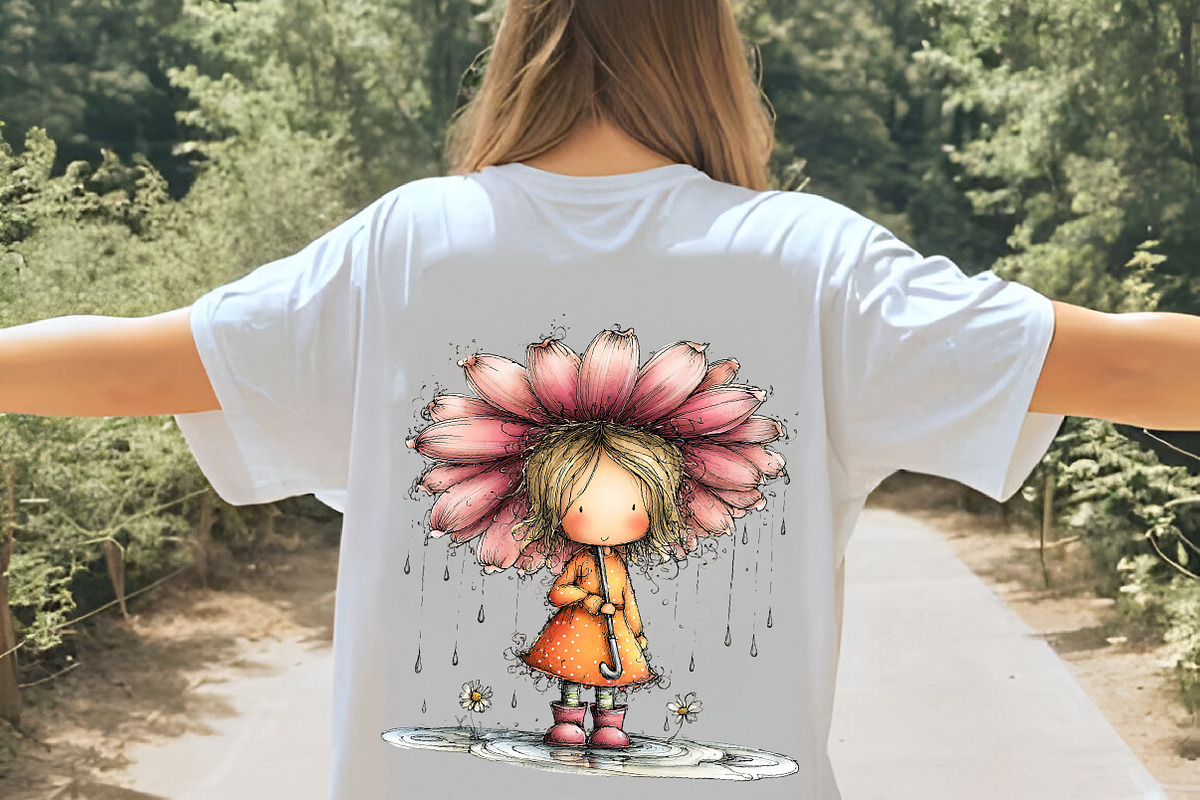 Whimsical Rainy Day Kids Clipart, an Illustration by Digital Artistic99 (Photo 8 of 11)