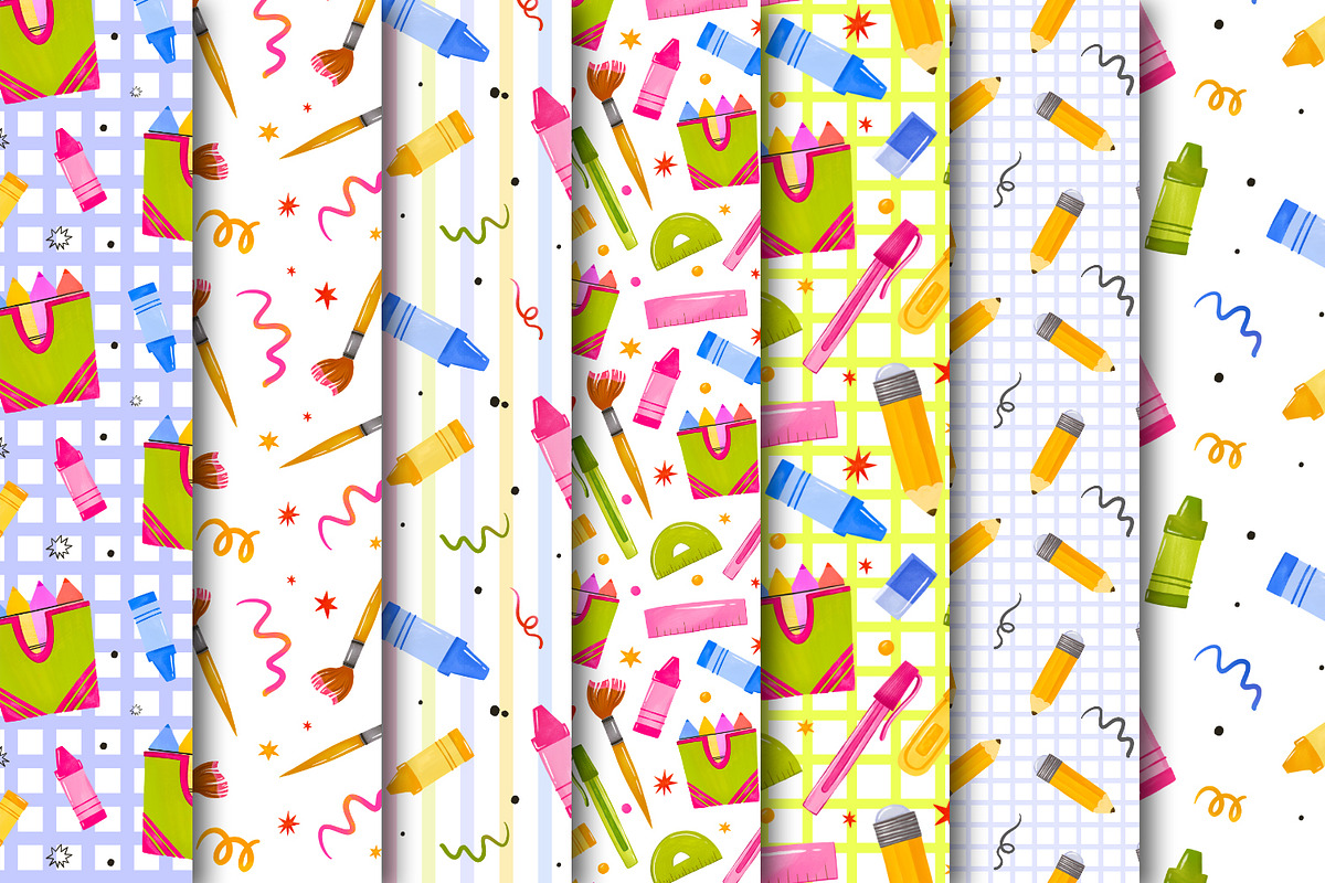 Watercolor Back to School Clipart, an Object Graphic by the_myro (Photo 3 of 9)