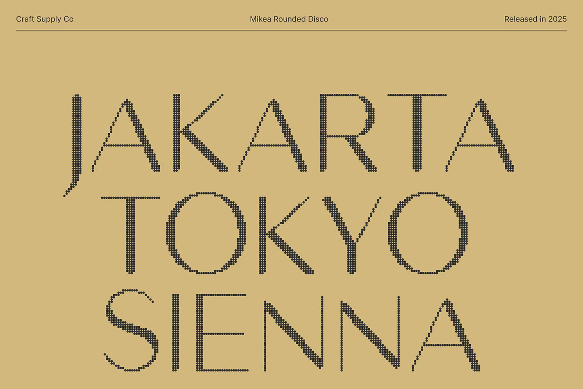 Mikea Rounded Disco, a Sans Serif Font by Craft Supply Co. (Photo 4 of 8)