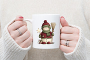 Cute Christmas Characters Clipart, an Illustration by designcity5 (Thumbnail 4 of 5)