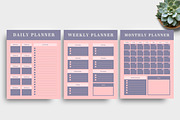 Canva Daily Weekly Monthly Planner, a Stationery Template by Ultimate Template Shop (Thumbnail 2 of 5)