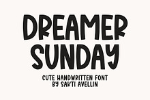Dreamer Sunday - Cute Handwritten