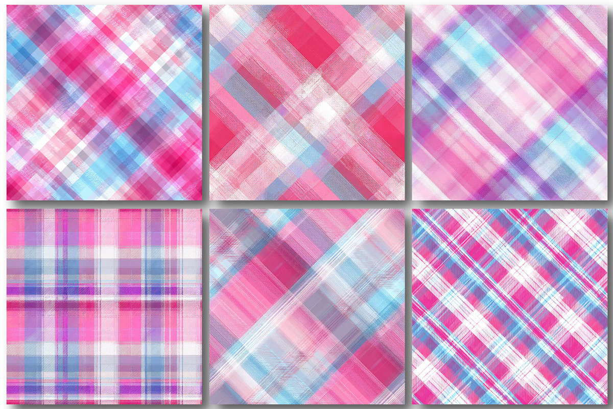 Summer Check Patterns, an Illustration by DreamPrint404