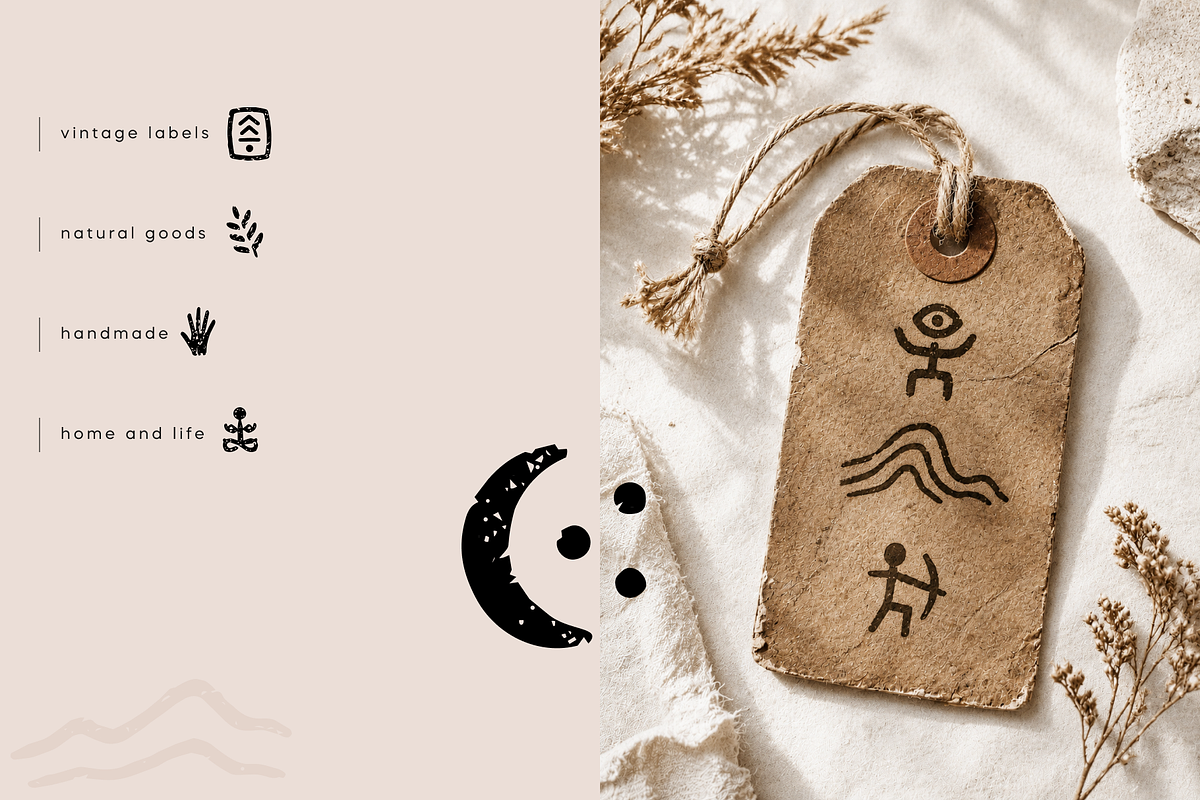 Tribal Shabby Symbols Vector Pack, an Object Graphic by Nutalin Art (Photo 5 of 13)