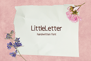 LittleLetter - Handwritten Font