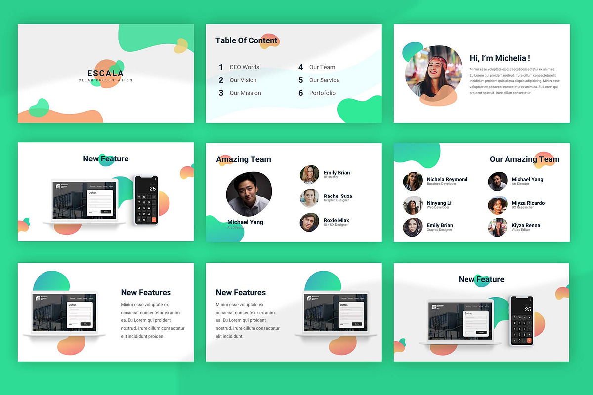 Powerpoint - Escala Clear, a Presentation Template by Yolk Vibes (Photo 4 of 7)