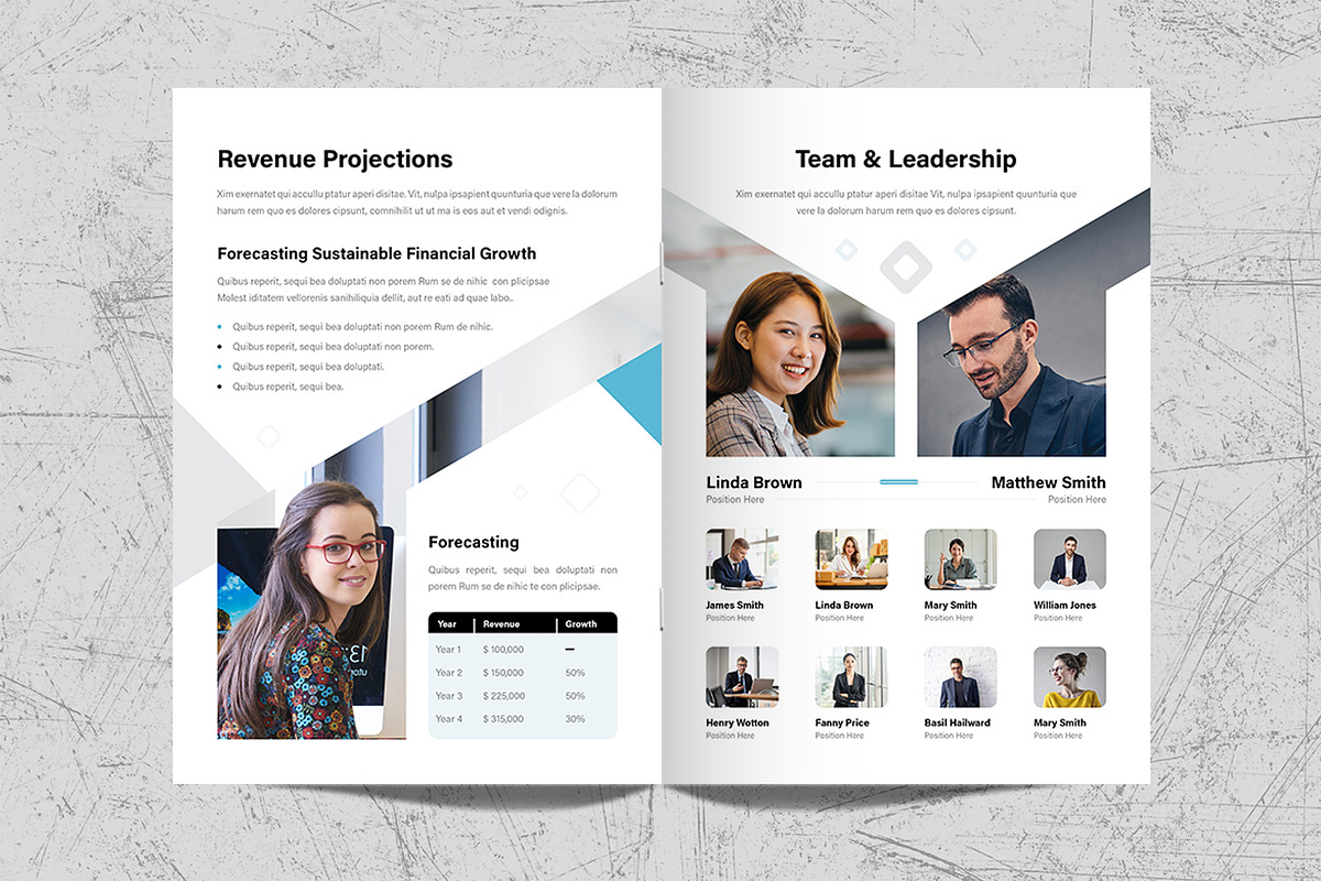 Business Plan Brochure Template, a Brochure Template by White Graphic (Photo 10 of 11)