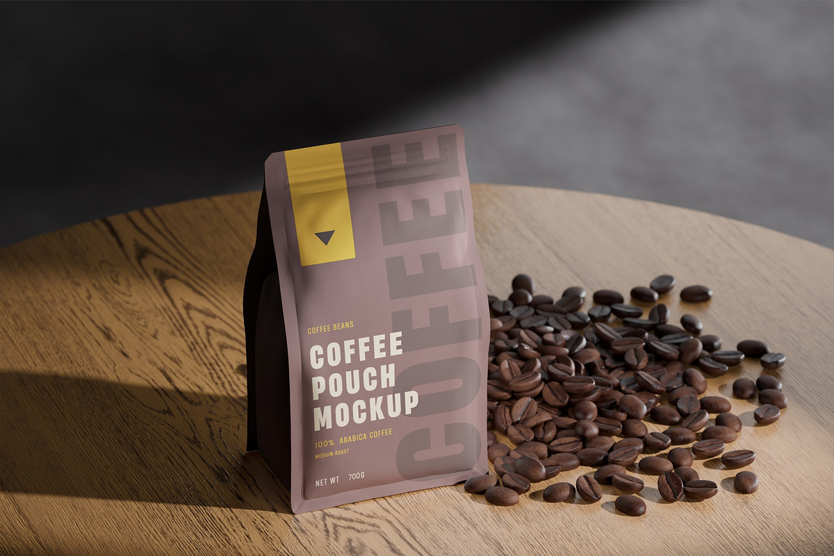 Coffee Pouch Mockup, a Packaging Mockup by Artnivora.Std (Photo 1 of 3)