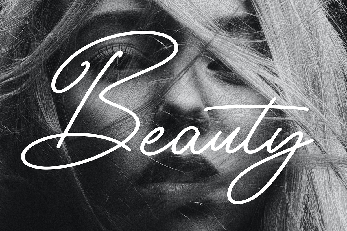 Lyfina Spring Monoline Script, a Script Font by Designsation (Photo 3 of 10)