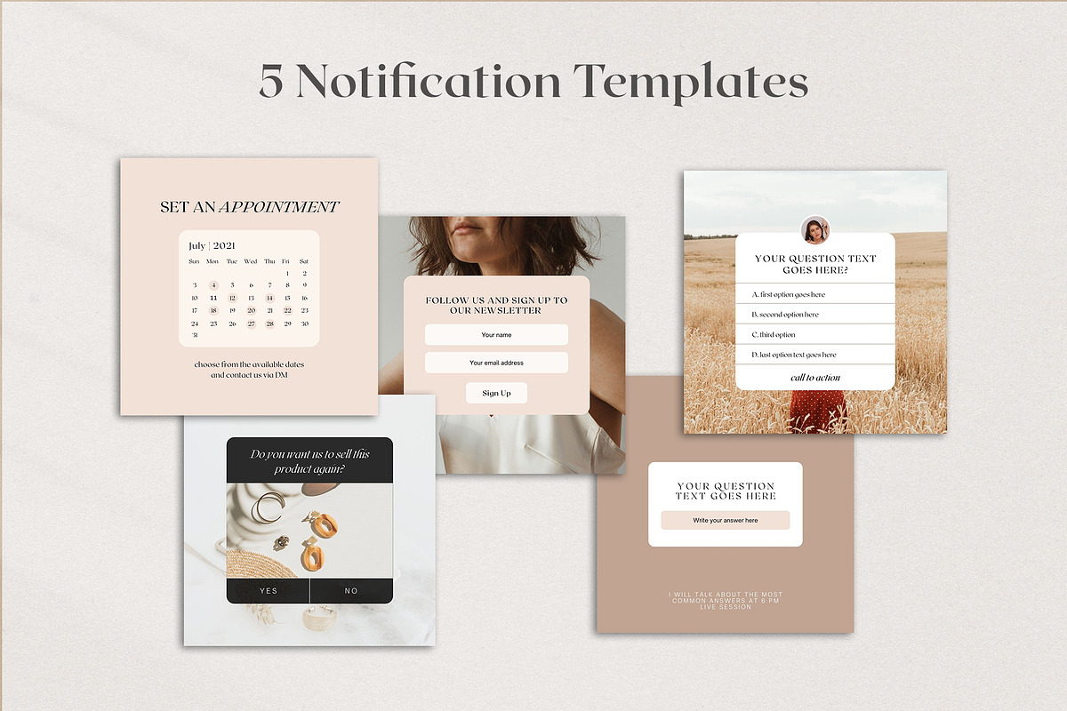 Instagram Shop Engagement Kit CANVA, a Social Media Template by Lyrata ...