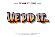 We did it 3D editable text effect, a Layer Style Add-On by nicemorning (Thumbnail 1 of 3)