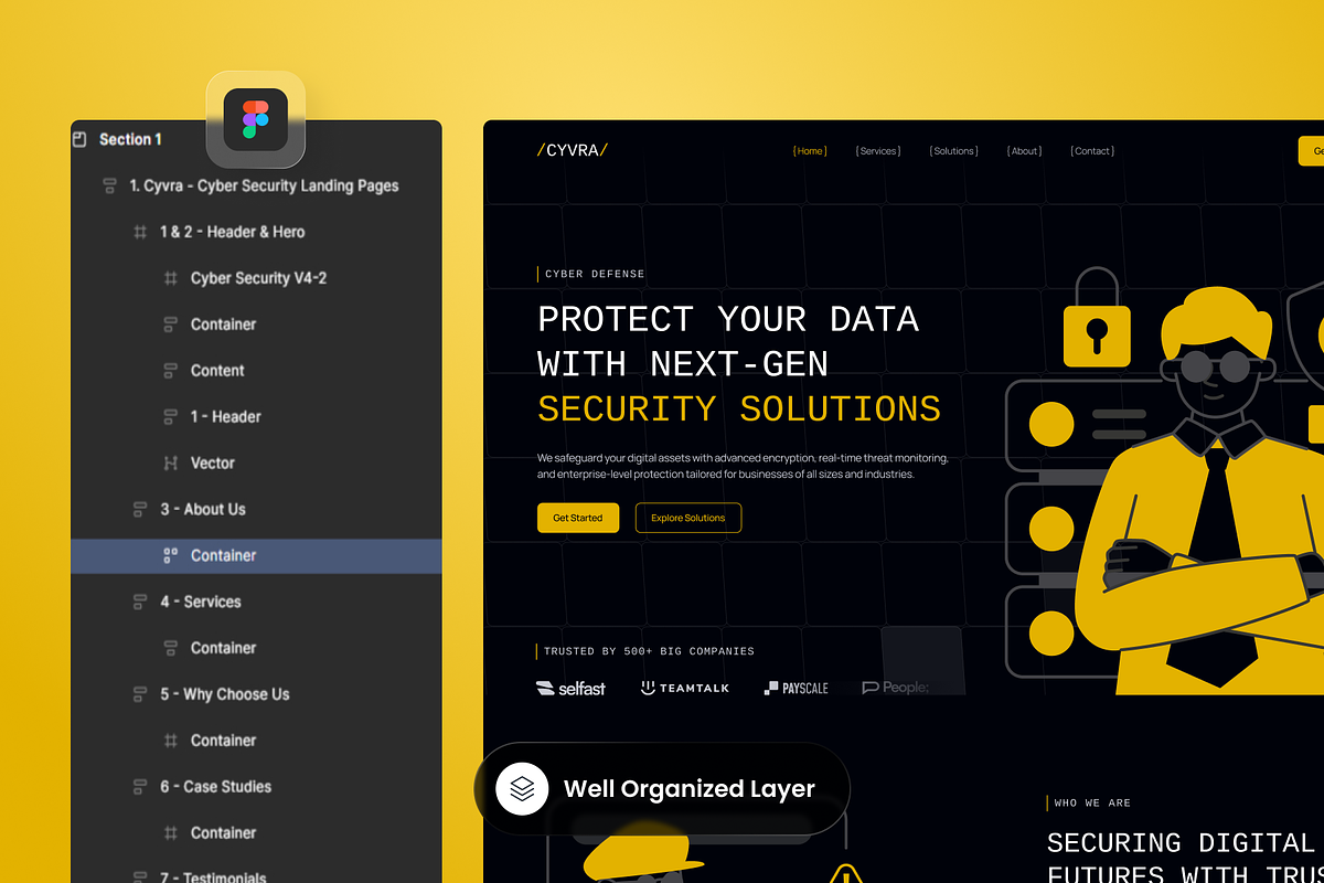Cyvra - Cyber Security Landing Page preview 2