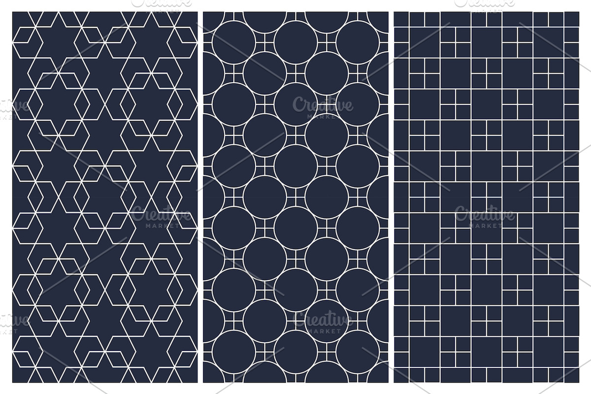Blue ornament geometric patterns, a Pattern Graphic by ExpressShop (Photo 7 of 9)