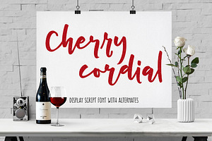 Cherry Cordial: Display Script Font