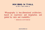 KH BIG N TALL TYPEFACE, a Sans Serif Font by Kern + Hyde Creation Co. (Thumbnail 8 of 8)