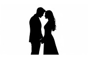 Couple Love Silhouette Bundle, an Illustration by jahid234 (Thumbnail 14 of 48)
