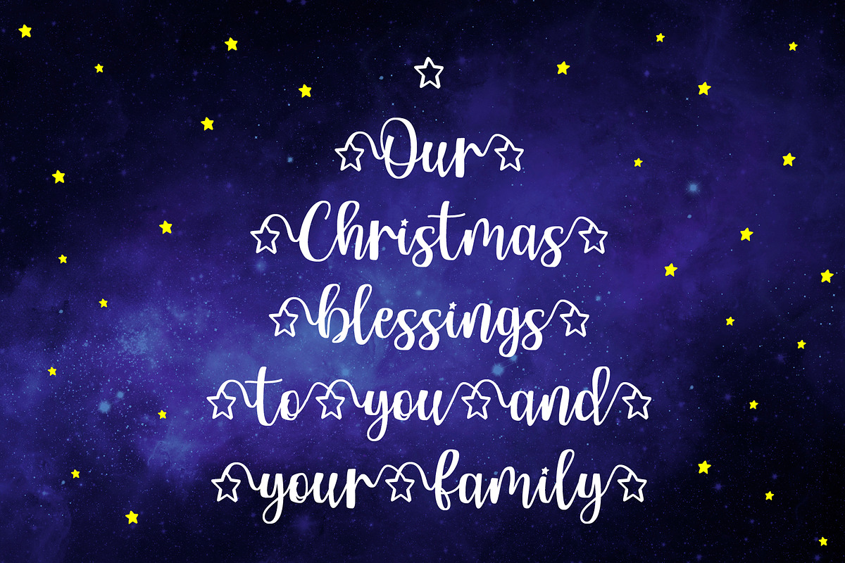 My Star - a font written in the stars preview 4