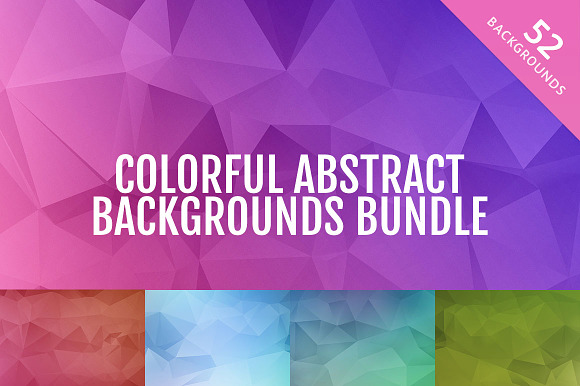 Colorful Abstract Backgrounds Bundle preview 6