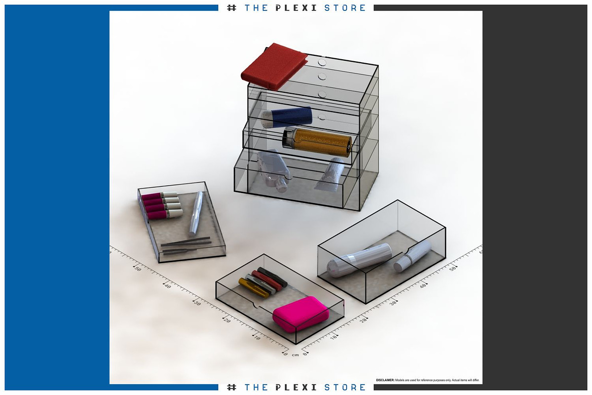 5 Drawer Makeup Organizer #01, a 3D by TPS Digital Assets (Photo 10 of 10)
