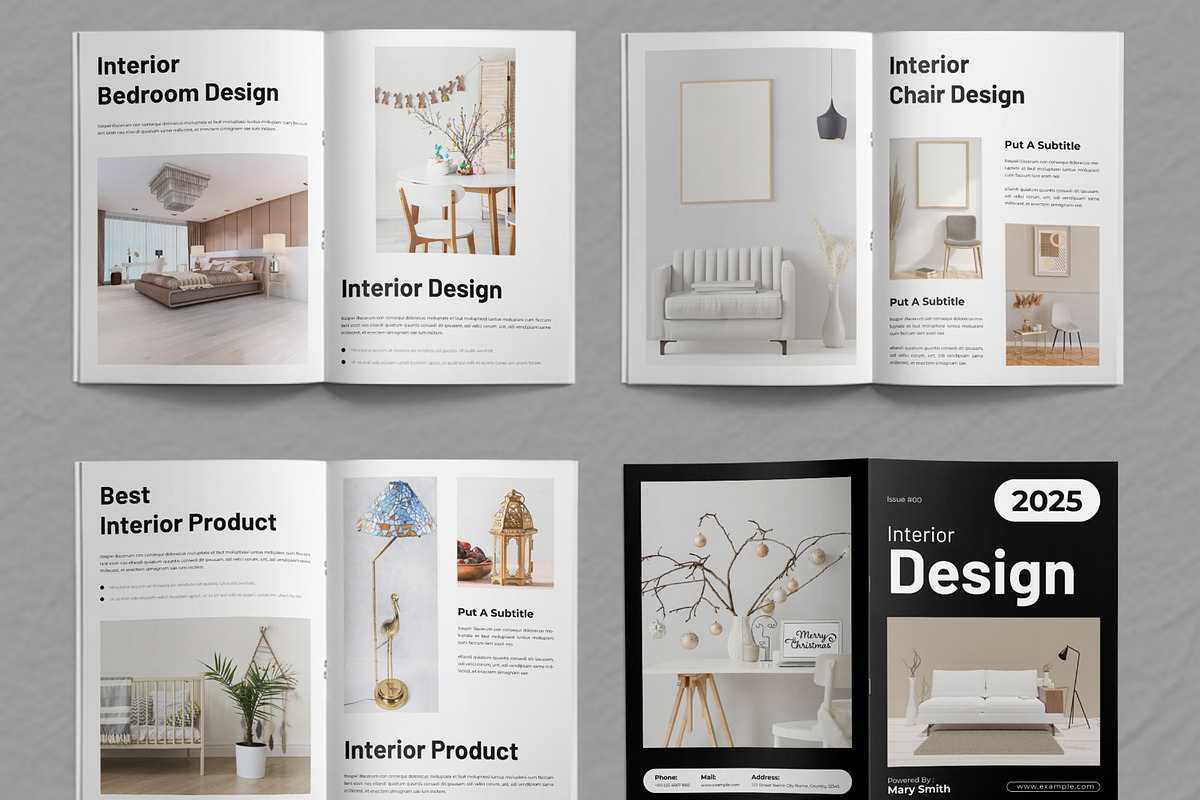 Interior Book Template Layout, a Brochure Template by ContestDesign (Photo 3 of 3)