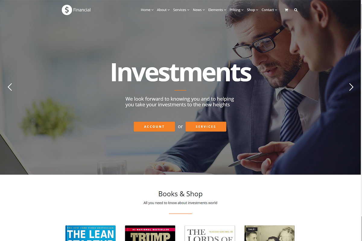 Financial Accounting WordPress Theme, a WordPress Template by Visualmodo (Photo 3 of 41)
