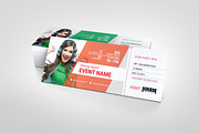 Concert Event Ticket Template, a Card Template by BrandlyTemplate (Thumbnail 2 of 3)