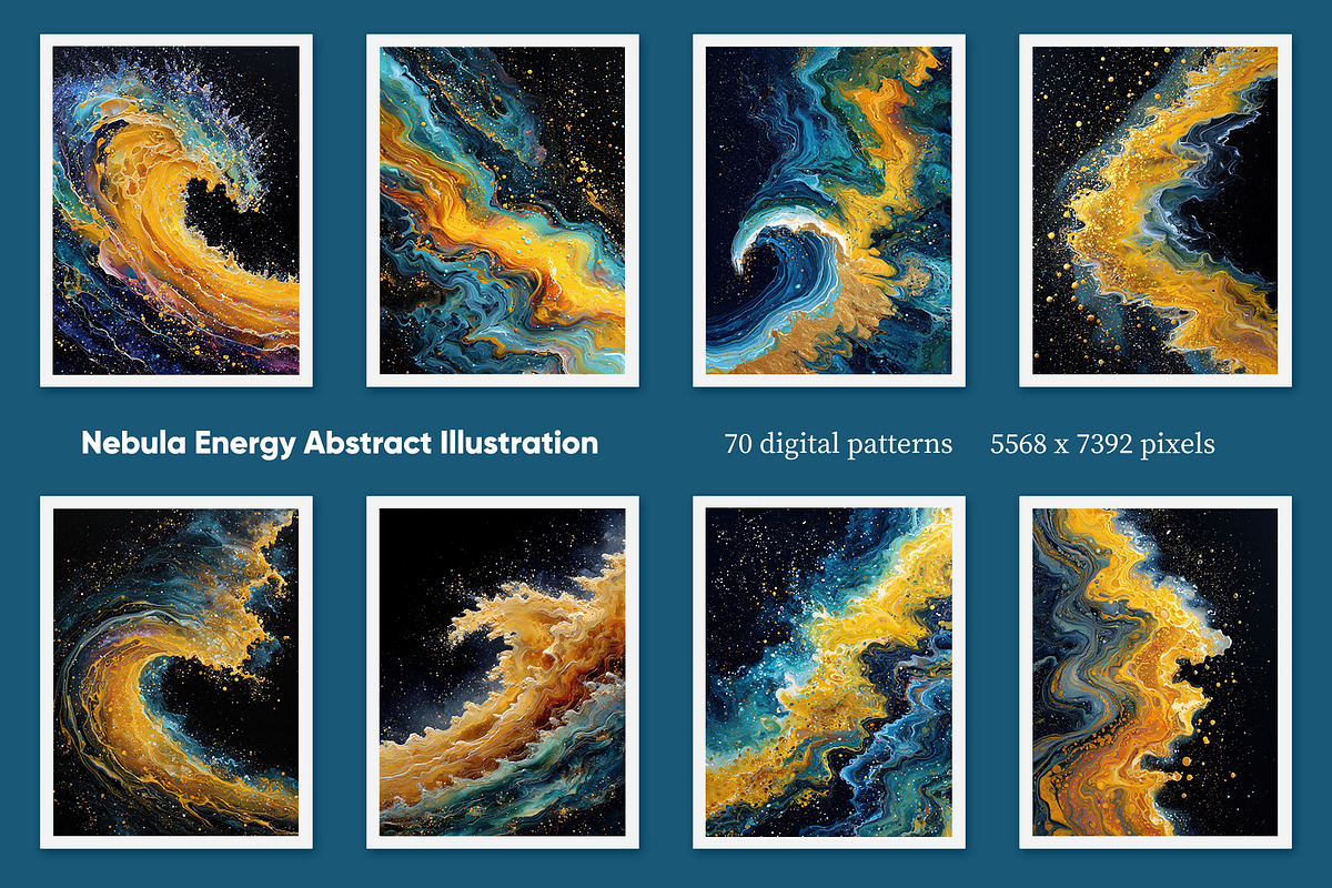 Nebula Energy Abstract Illustration, a Decorative Illustration by Housui Patterns (Photo 3 of 12)