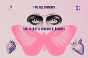 Halftone Retro Clipart Collection, an Object Graphic by JulsIst (Thumbnail 5 of 11)