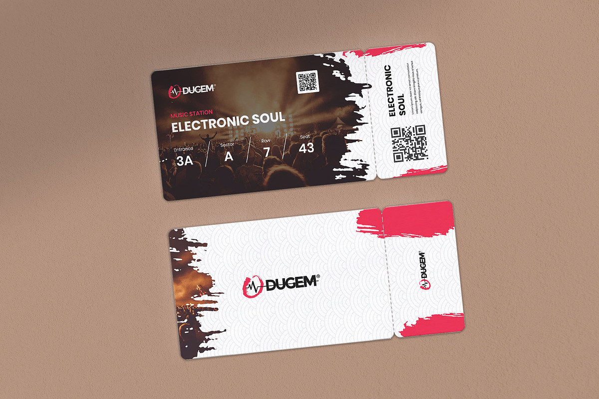 Ticket Mock-up - Dugem 1, a Templates & Theme by Themes Awesome (Photo 3 of 3)