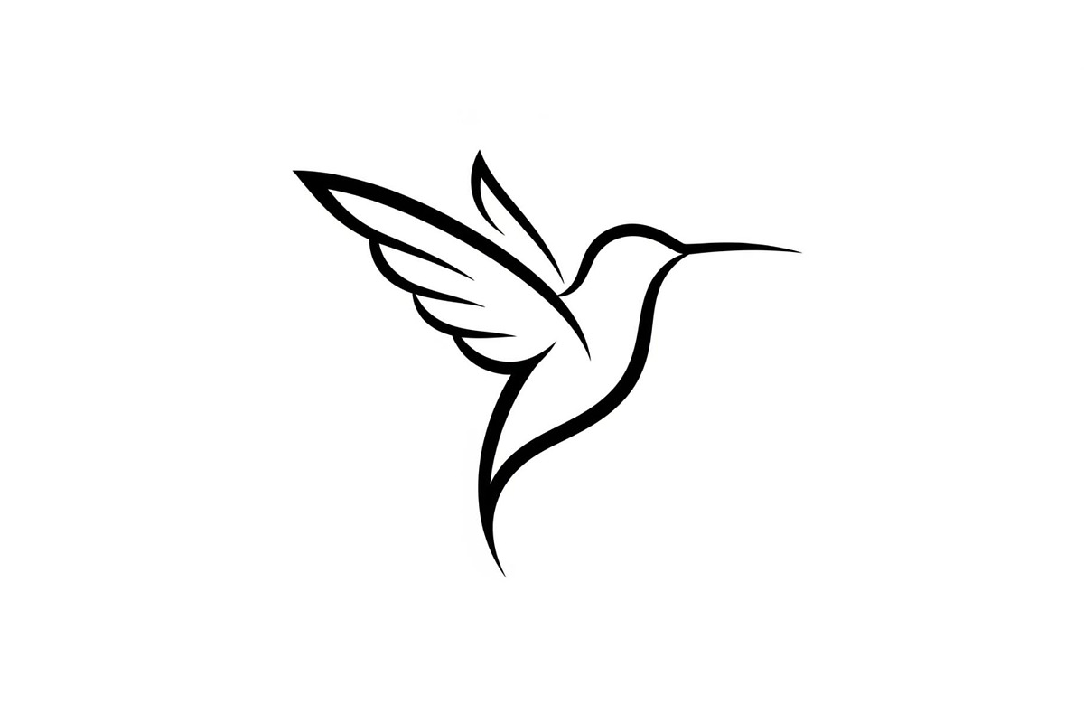 Hummingbird Line Art SVG Bundle, an Illustration by yasushie (Photo 28 of 31)