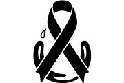 Black Awareness Ribbon Icon Set, a Healthcare Illustration by Artivon (Thumbnail 6 of 51)