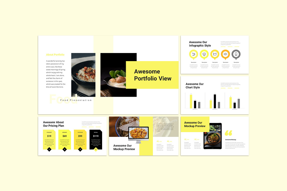 Miesnack - Food PowerPoint, a Presentation Template by Raseuki (Photo 2 of 6)